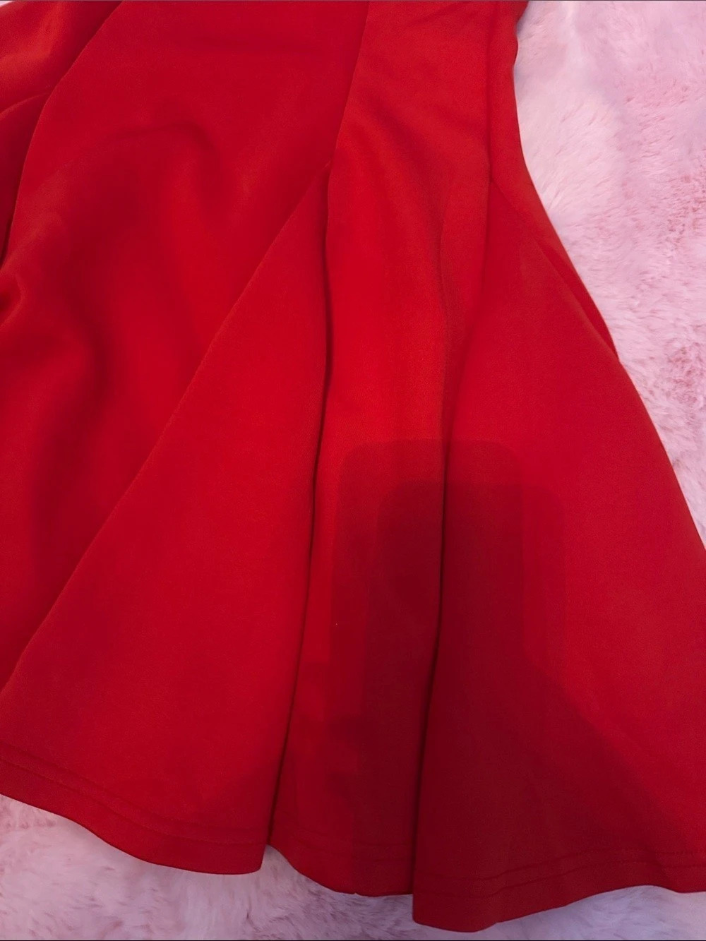 Red Strapless Mini Dress Like New - Picture 5 of 5